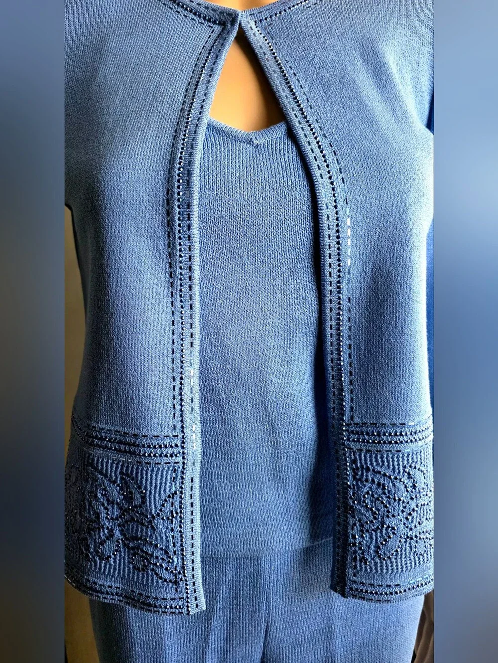 St. John by Marie Gray 3-piece Coordinating Knit Ensemble - Size 4,2